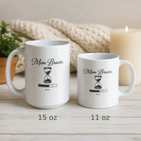 Load image into Gallery viewer, Funny Mom Coffee Mug, Mom Brain Loading Quote, Relatable Mother Humor Cup