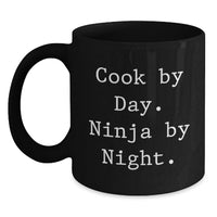 Load image into Gallery viewer, Cook Gifts for Graduation, Funny Quote Black Coffee Mug, Gifts from Friends to Family - Main