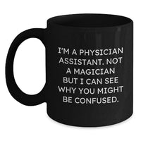 Load image into Gallery viewer, Funny Physician Assistant Gifts, Unique Graduation Mugs for Men, Black Coffee Mug - Main