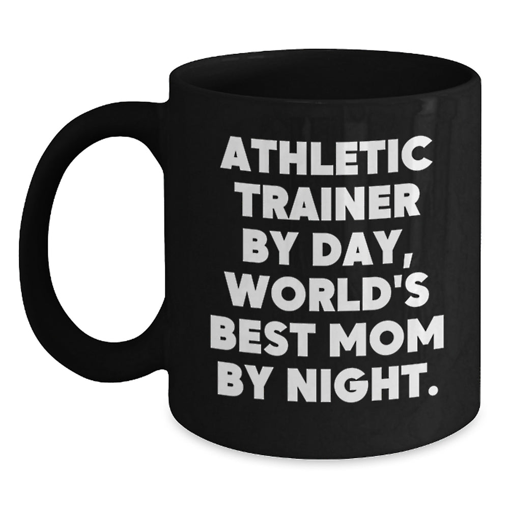 Athletic Trainer Gifts from Mom, Funny Inspirational Black Coffee Mug for Graduation, Unique Gifts for Men Women Friends - Main