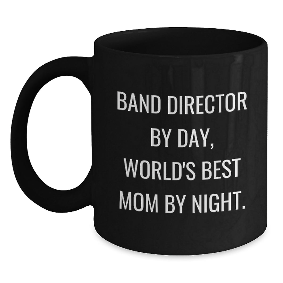 Funny Band Director Gifts from Mom to Best Band Director, Graduation Unique Gifts for Black Coffee Mug - Main