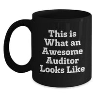 Load image into Gallery viewer, Funny Auditor Gifts, This Is What An Awesome Auditor Looks Like, Black Coffee Mug for Birthday Unique Gifts from Friends - Main
