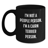 Load image into Gallery viewer, Cute Cairn Terrier Dog Gifts - Funny Black Coffee Mug for Birthday from Friends - Main

