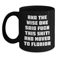 Load image into Gallery viewer, Funny Florida Gifts for Friends, Perfect Black Coffee Mug in Florida Style, Birthday Unique Presents for Men from Florida - Main