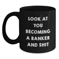 Load image into Gallery viewer, Funny Banker Black Coffee Mugs Gifts for Men from Friends - Main
