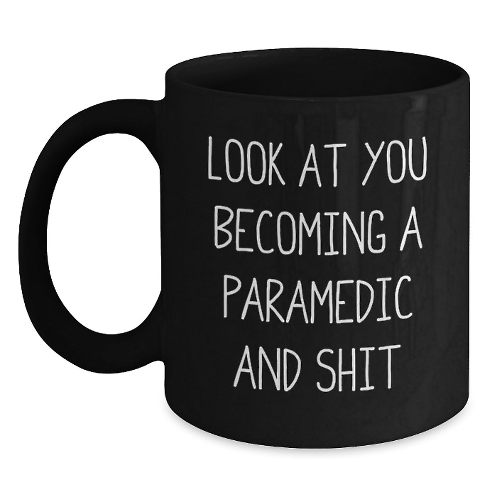 Funny Rescue Worker Gifts for Men, Black Coffee Mugs with Christmas Unique Gifts from Family - Main