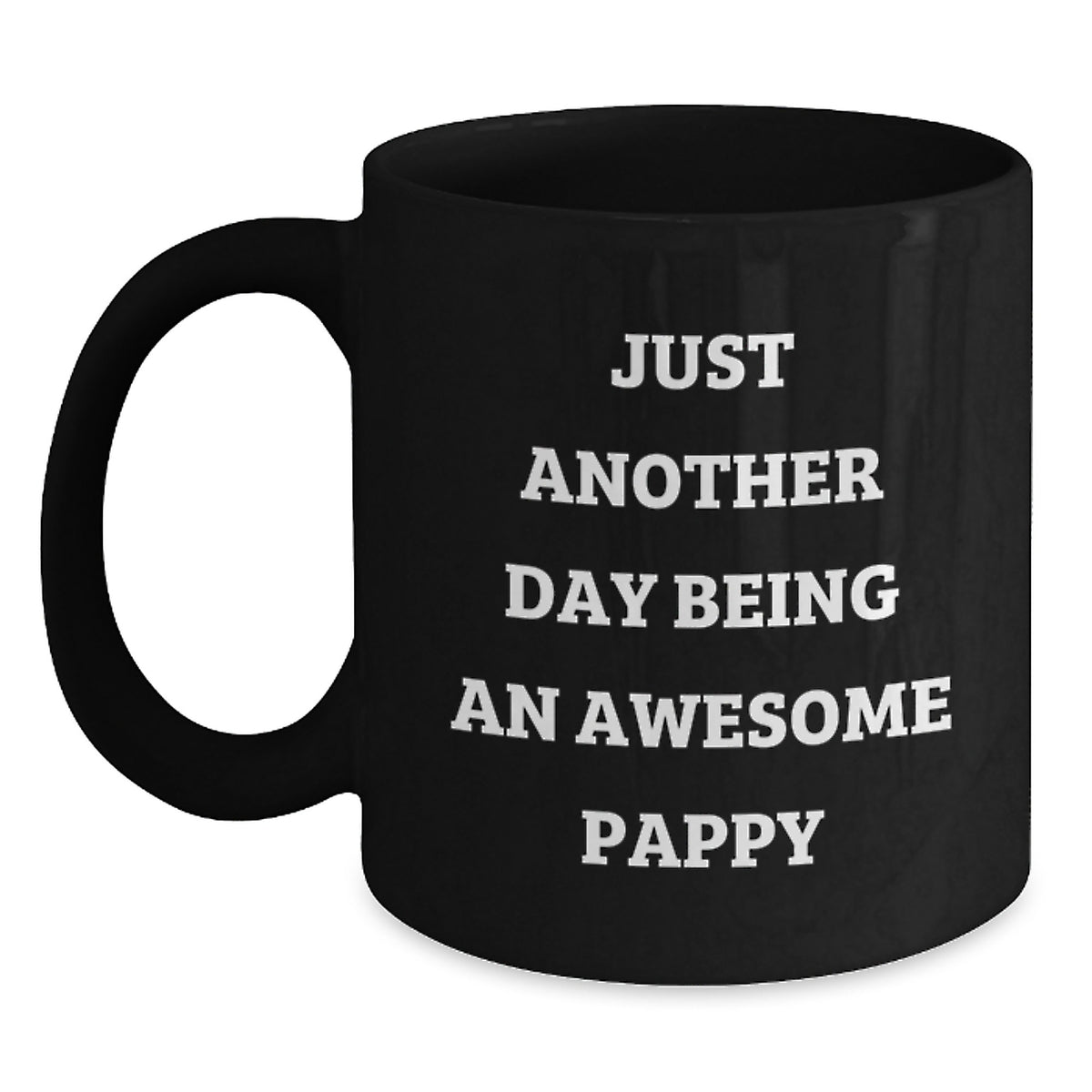 Pappy Gifts for Him, Funny Black Coffee Mug, Christmas Unique Presents from Friends and Family - Main