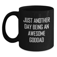 Load image into Gallery viewer, Funny Goddad Gifts for Him, Black Coffee Mug, Perfect Christmas Unique Gifts from Men to Awesome Dads - Main
