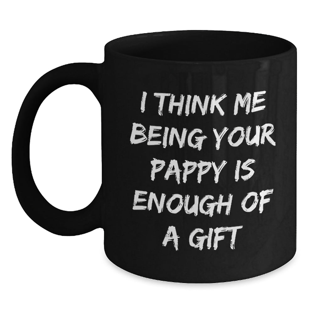 Funny Pappy Gifts from Men to Pappy on Birthday - Black Coffee Mug for Pappy Enthusiasts - Main