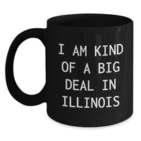 Load image into Gallery viewer, Funny I Am Kind Of A Prime Selection Illinois Gifts for Her or Him Black Coffee Mug, Unique Graduation Gift from Friends or Family - Main
