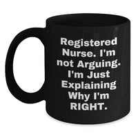 Load image into Gallery viewer, Gifts from Friends for Registered Nurses, Funny Black Coffee Mug, Birthday Unique Gifts - Main