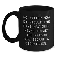 Load image into Gallery viewer, Dispatcher Funny Quotes Gifts from Friends Christmas Unique Mugs for Dispatcher Men - Main
