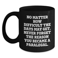 Load image into Gallery viewer, Funny Paralegal Gifts for Friends, Colleagues, or Family - Inspirational Coffee Mug for Valentine's - Main