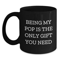 Load image into Gallery viewer, Funny Pop Black Coffee Mugs Gifts from Men to Pop Dads on Christmas Day - Main