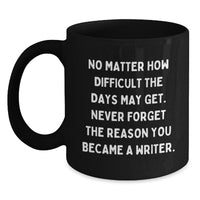 Load image into Gallery viewer, Inspirational Quotes for Writers Black Coffee Mugs Gifts from Friends and Family, Funny Writer Gift Ideas for Christmas Unique Gifts - Main
