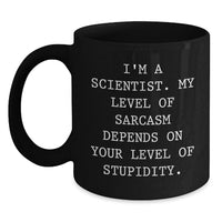 Load image into Gallery viewer, Funny Scientist Gifts, Unique Black Coffee Mugs, Christmas Unique Gifts from Friends, for Scientist Men - Main