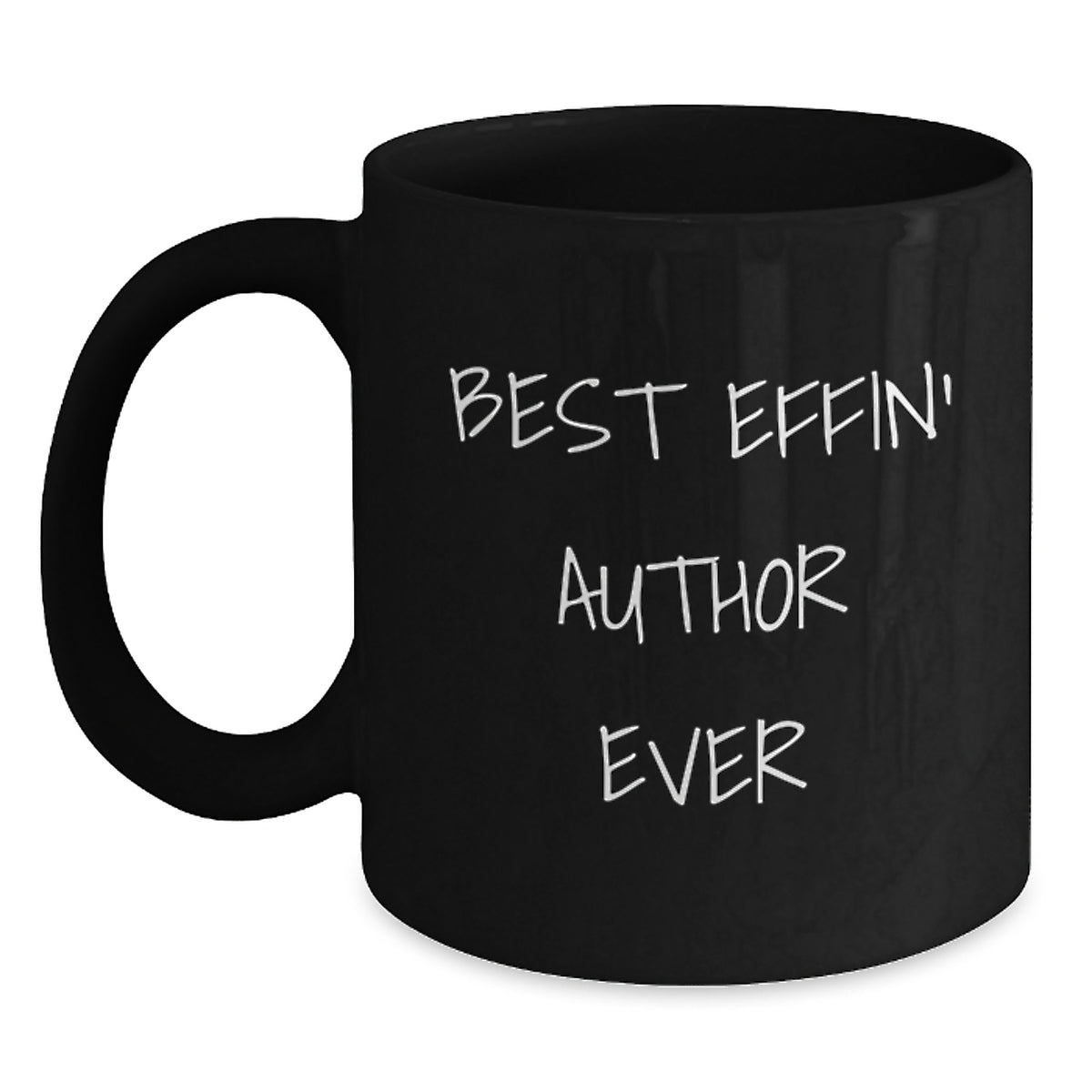 Funny Author Gifts for Men, Funny Black Coffee Mug Best Effin' Author Ever, Christmas Unique Gifts from Family - Main