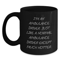 Load image into Gallery viewer, Ambulance Driver Gifts from Friends, Unique Graduation Gifts for Ambulance Driver, Funny Black Coffee Mug - Main
