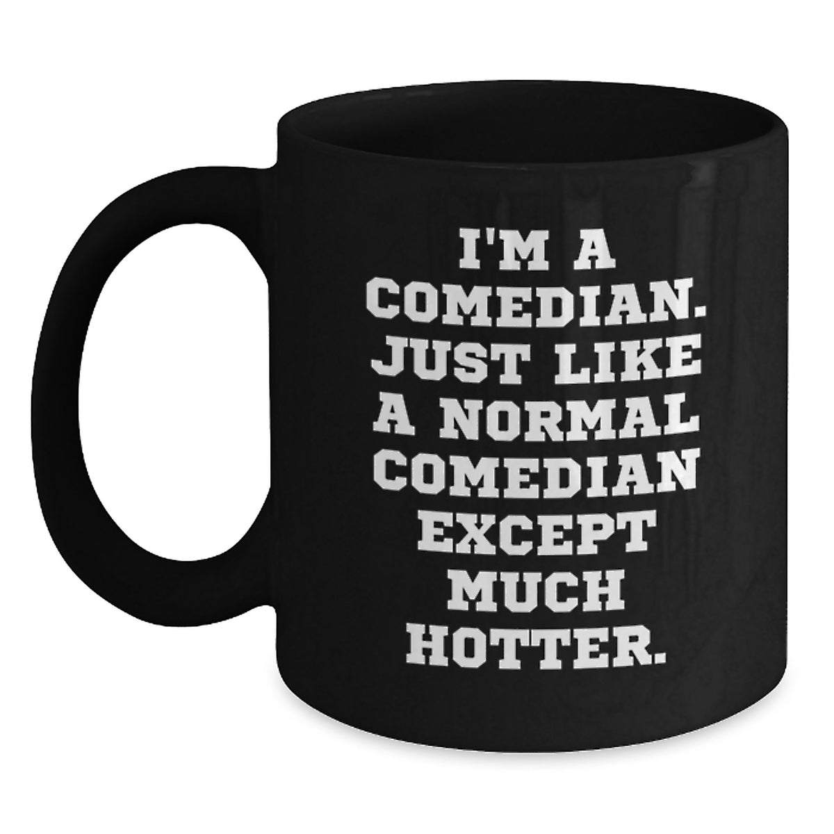 Comedian Black Coffee Mugs Funny Gifts from Men to Comedian Friends for Christmas Unique - Main