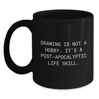 Load image into Gallery viewer, Funny Drawing Gifts for Dad's Coffee Lover on Father's Day Unique Black Mug - Main