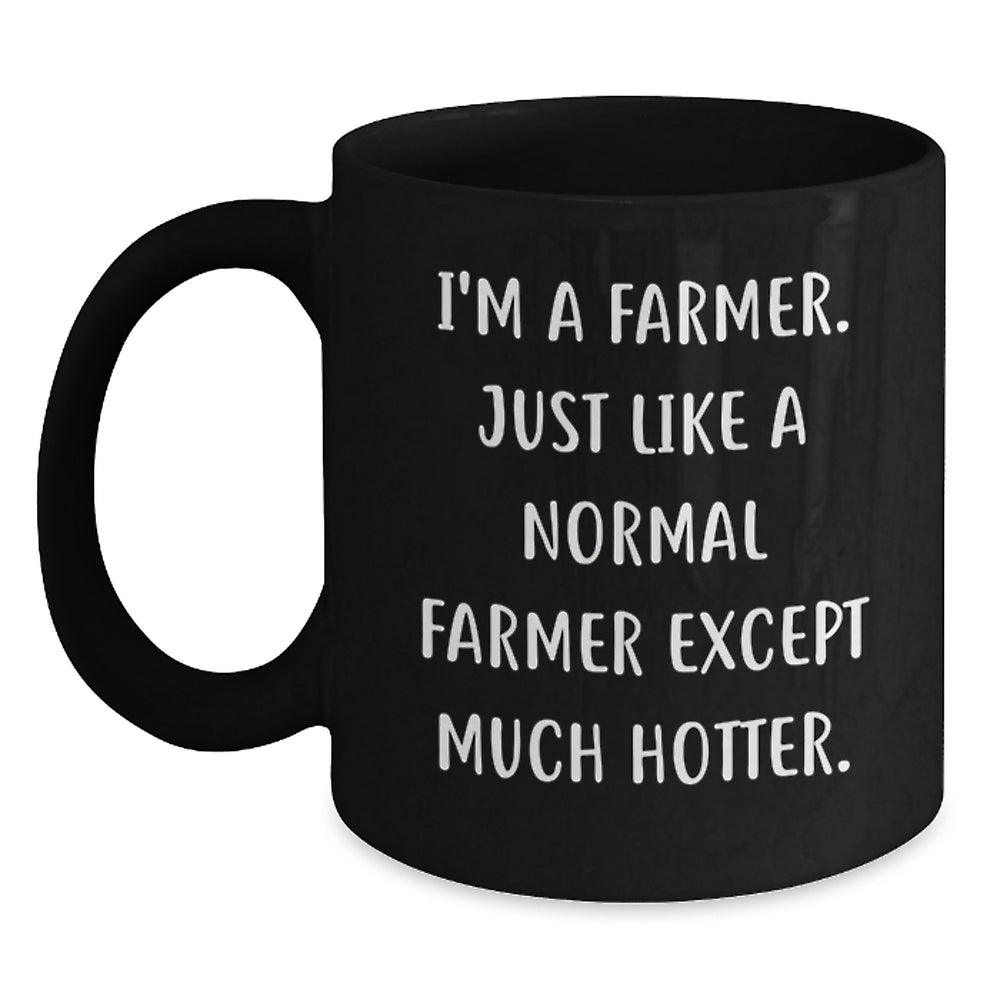 Funny Farmer Black Coffee Mug Gifts from Friends for Men on Christmas - Main