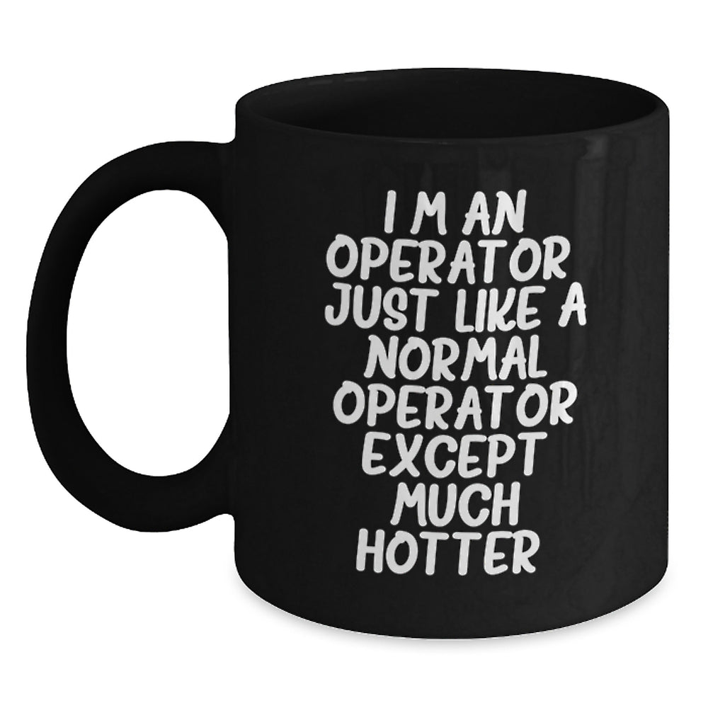 Operator Gifts for Men from Friends, Funny Black Coffee Mug for Graduation - Main