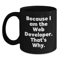 Load image into Gallery viewer, Web Developer Gifts from Family - Funny Black Coffee Mug for Graduation Unique - Main