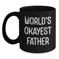 Load image into Gallery viewer, Father Keepsake Black Coffee Mug for Him Birthday Surprise Gift - Main