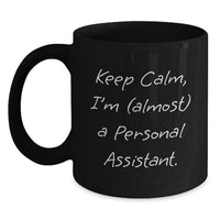 Load image into Gallery viewer, Personal Assistant Keepsake Black Coffee Mug for Him Birthday Gift - Main