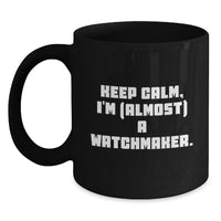 Load image into Gallery viewer, Watchmaker Keepsake Ceramic Black Coffee Mug for Him Birthday Gift - Main
