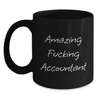 Load image into Gallery viewer, Accountant Keepsake Black Coffee Mug for Him Birthday Gift - Main