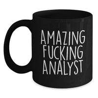 Load image into Gallery viewer, Analyst Keepsake Premium Black Coffee Mug for Him Birthday Gift - Main