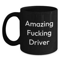 Load image into Gallery viewer, Driver Keepsake Black Coffee Mug for Him Graduation Gift - Main