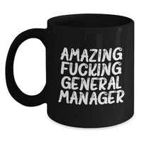 Load image into Gallery viewer, General Manager Keepsake Premium Black Coffee Mug for Him Birthday Gift - Main