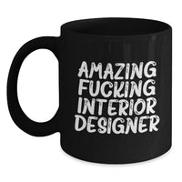 Load image into Gallery viewer, Interior Designer Keepsake Black Coffee Mug for Him Birthday Gift - Main