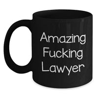 Load image into Gallery viewer, Funny Lawyer Gifts from Friends - Black Coffee Mug for Lawyer Men Graduation Unique - Main