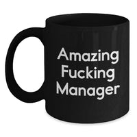 Load image into Gallery viewer, Manager Keepsake Black Coffee Mug for Him Birthday Gift with 11oz - Main