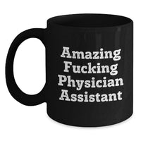 Load image into Gallery viewer, Physician Assistant Keepsake Black Coffee Mug Birthday Gift for Him - Main