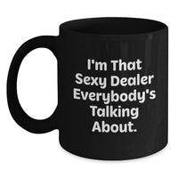 Load image into Gallery viewer, Dealer Keepsake Black Coffee Mug for Him Birthday Gift with 15oz - Main