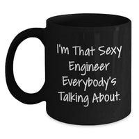 Load image into Gallery viewer, Engineer Keepsake Black Coffee Mug Birthday Gift for Him - Main