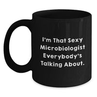 Load image into Gallery viewer, Microbiologist Keepsake Ceramic Black Coffee Mug for Him Graduation Gift - Main