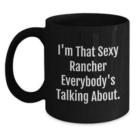 Load image into Gallery viewer, Rancher Keepsake Black Coffee Mug 12oz for Him Birthday Gift - Main