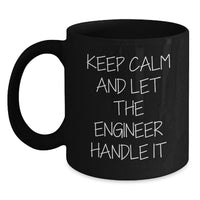Load image into Gallery viewer, Funny Engineer Black Coffee Mug Gifts from Friends and Family for Graduation Unique Engineer - Main