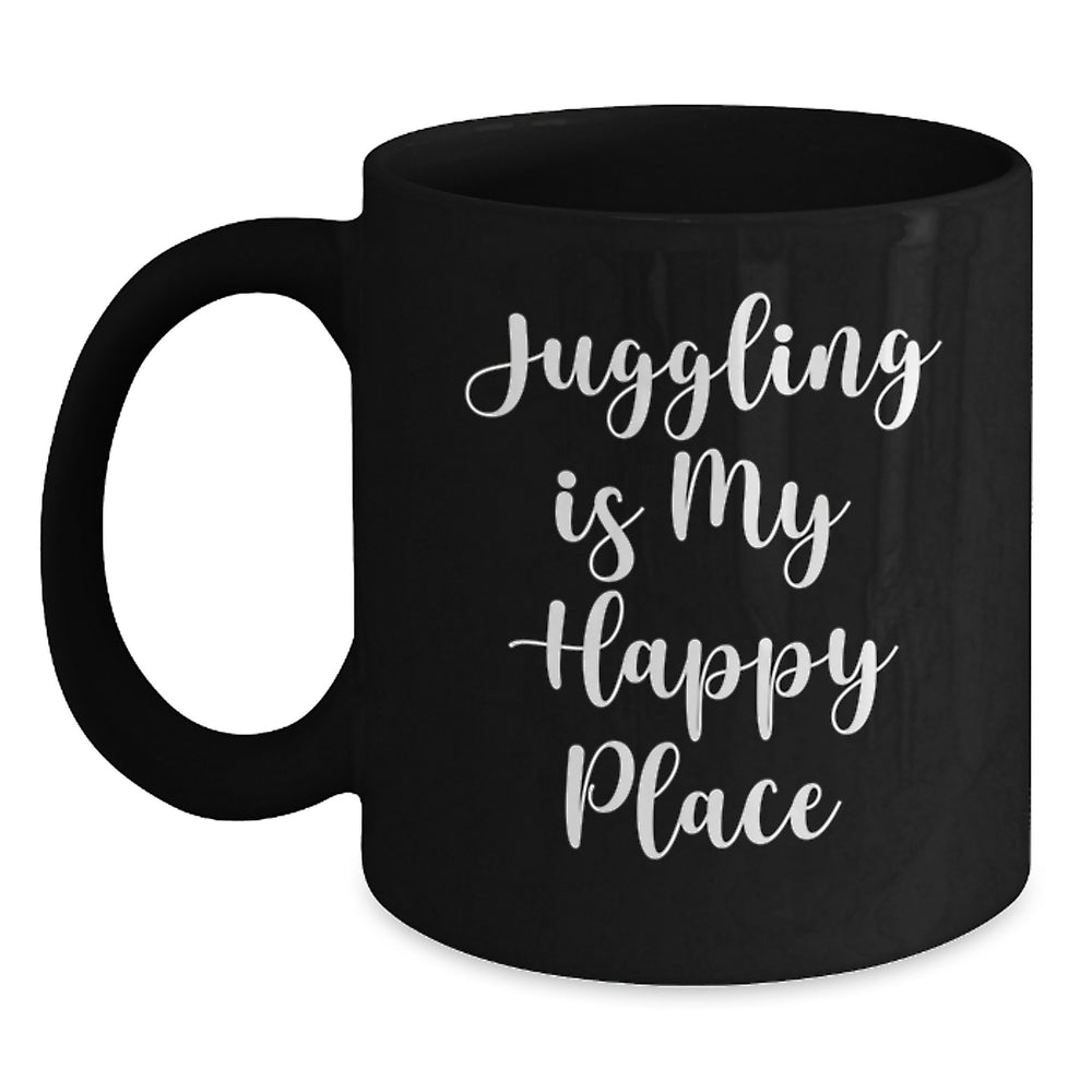 Funny Juggling Quotes Black Coffee Mug Gifts for Juggling Enthusiasts from Friends and Family at Christmas Unique Gifts - Main