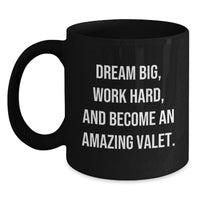 Load image into Gallery viewer, Valet Gifts Funny Mugs Black Coffee Mug for Men Friends Family Graduation Unique Presents from Men to Valet - Main