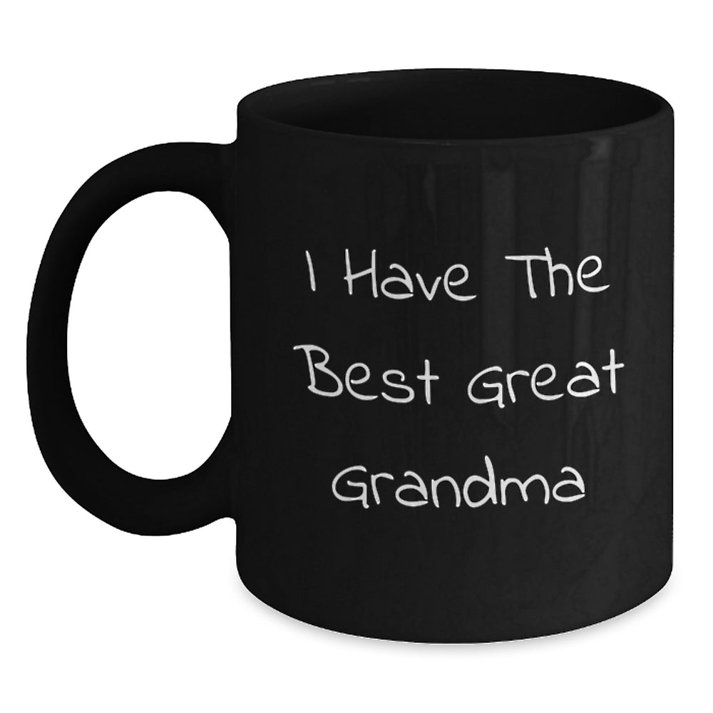 Funny Grandma Quotes Gifts from Family to Grandma Black Coffee Mug for Graduation - Main