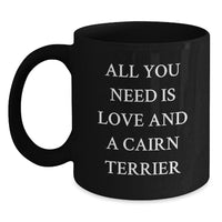 Load image into Gallery viewer, Cute Cairn Terrier Dog Gifts from Men to Friends, Black Coffee Mugs for Christmas Unique Gifts Lover - Main
