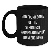 Load image into Gallery viewer, Funny Engineer Quotes Gifts for Engineer Black Coffee Mug from Friends for Graduation Unique Ceremony - Main