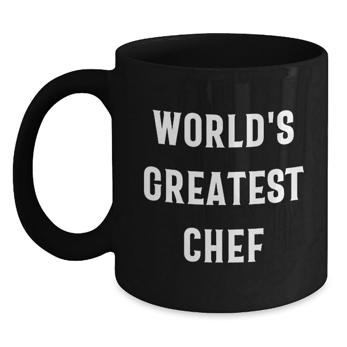 Funny Chef Gifts for Graduation, World's Greatest Chef Black Coffee Mug, Microwave and Dishwasher Safe, Gifts from Friends to Chef - Main