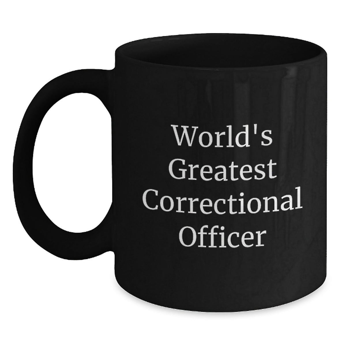 Funny Correctional Officer Gifts for Men, World's Greatest Correctional Officer Mug, Christmas Unique Gifts from Friends, 11oz Black Ceramic Coffee Mug - Main